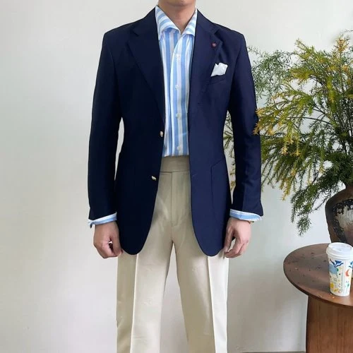 Stijl 1 marineblauw blauw