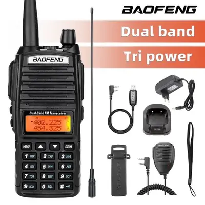 Image de Talkie-Walkie Baofeng UV-82 Double PTT 5W/8W - VHF/UHF
