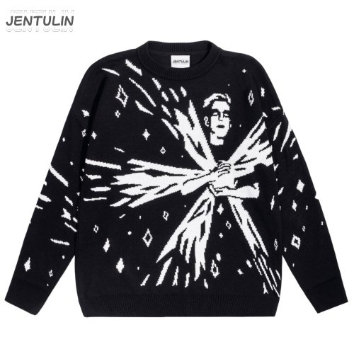 Immagine di Maglione Harajuku Y2K per Uomo e Donna – Pullover Invernale con Maniche Lunghe, Stile Streetwear Punk Vintage, Caldo e Trendy