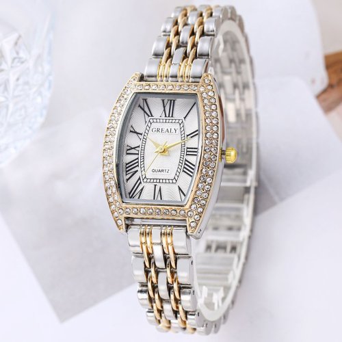 Immagine di Nuovo orologio da donna Orologio con strass di lusso Orologio casual alla moda Orologio da polso al ...