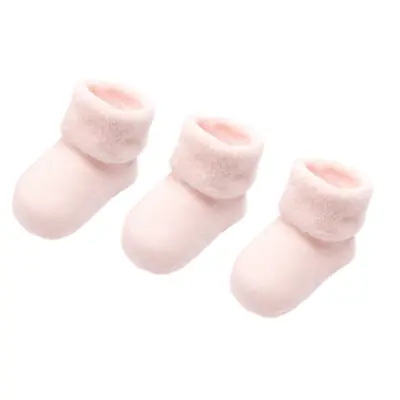 Image de Chaussettes Bébé Hiver - Lot de 3 Paires Chaudes & Confortables