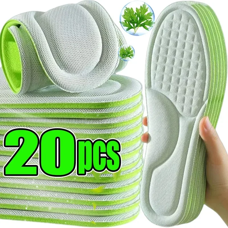 Image of 1/10pairs Soft Unisex Memory Foam Orthopedic Insoles Breathable Deodorizing Insole Shoes Sports Anti-sweat Shoe Accessories