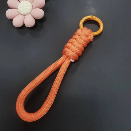 Zdjęcie 12cm Paracord pleciony tkany brelok lina na nadgarstek etui na telefon Anti-lost liny pasek brelocze...
