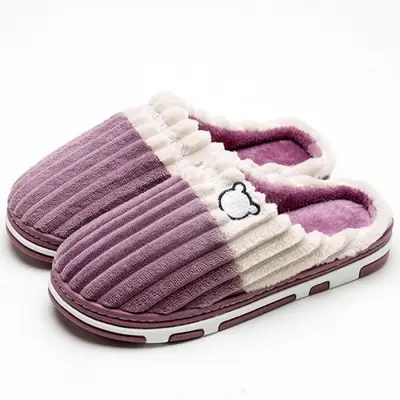 Image de Pantoufles douces en coton pour couple