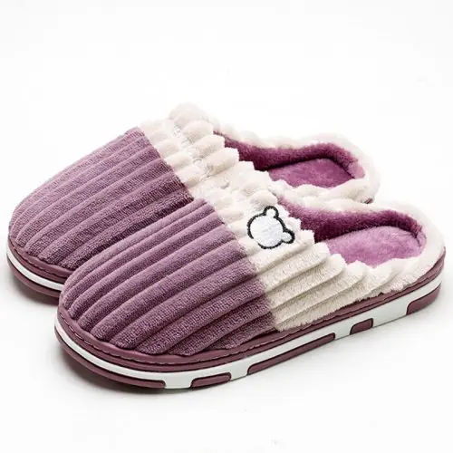 Image de Pantoufles douces en coton pour couple