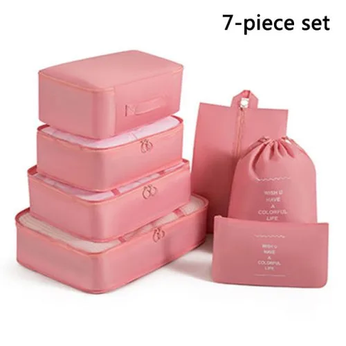 7pcs conjunto rosa