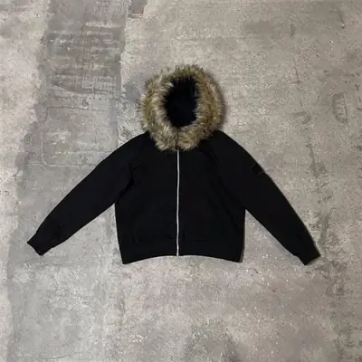 Image de Sweat à Capuche Harajuku Y2K - Fausse Fourrure & Style Punk