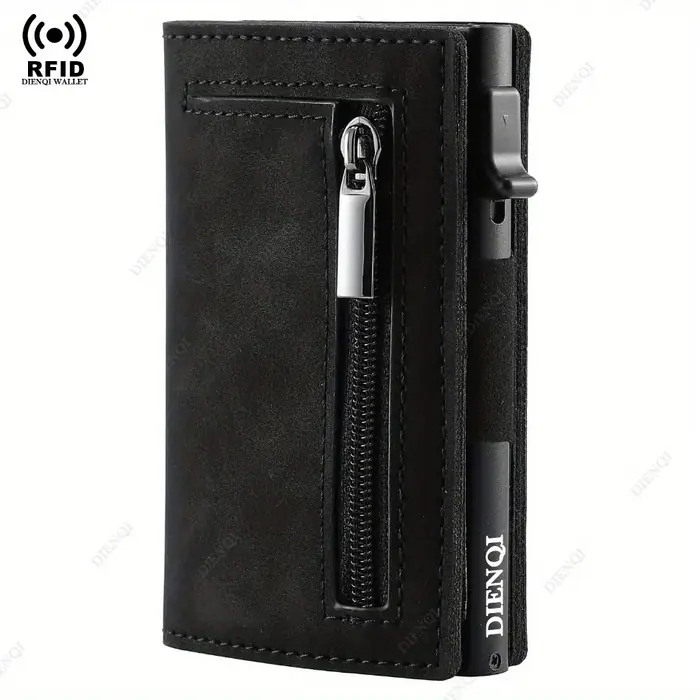 Image de Portefeuille Homme Minimaliste Anti-Vol