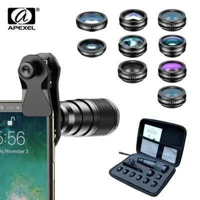 Image de Objectif Smartphone 10-en-1 Zoom 22x & Filtres
