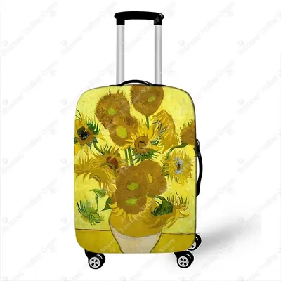 Image de Housse de Valise Van Gogh - Nuit Étoilée & Tournesols