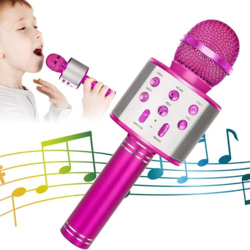 Image de Micro Karaoké Bluetooth Enfant - Haut-Parleur Portable 5 en 1