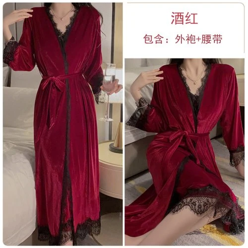 Burgunderrot Kleid