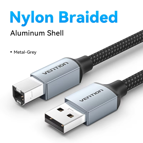 Immagine di Vention Cavo stampante USB USB tipo B maschio a maschio Cavo USB 2.0 per stampante per etichette Canon Epson HP ZJiang Stampante USB DAC