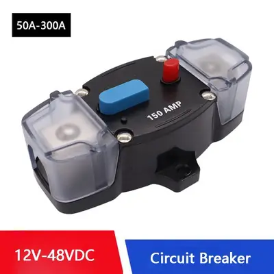Image de Disjoncteur Réinitialisable 12V/48VDC - Protection Électrique pour Voiture et Camion