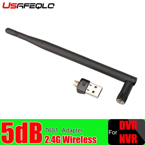 Image of High-Performance USB WiFi Adapter with 5dBi Antenna – 150Mbps Wireless Network Card for AHD DVR and Desktop Systems
