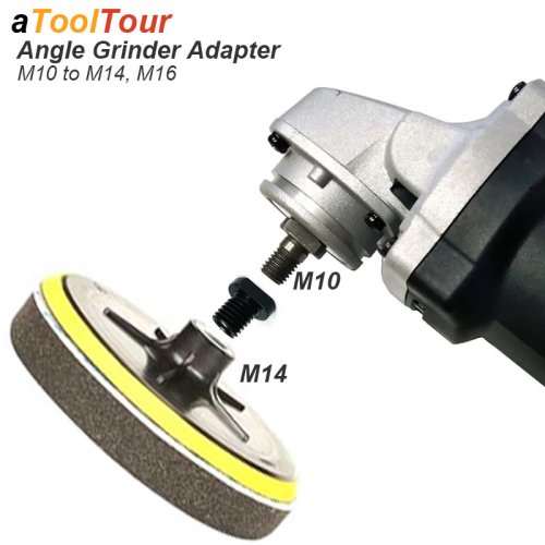 Afbeelding van Haakse Slijper Adapter M10/M14/M16 - Draadverbinding met Spindel en Arbor voor Conversie van Vrouw- naar Mannenconnector - Universele Power Tool Accessoire