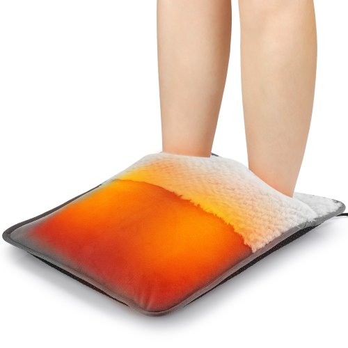 Immagine di Tappetino riscaldante elettrico per piedi a 9 marce Scaldapiedi portatile invernale morbido peluche ...