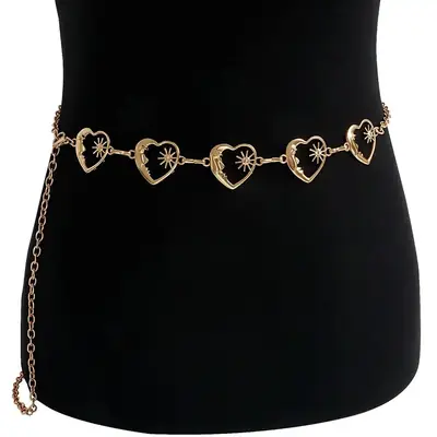 Image de Ceinture Vintage Punk Métallique pour Femme