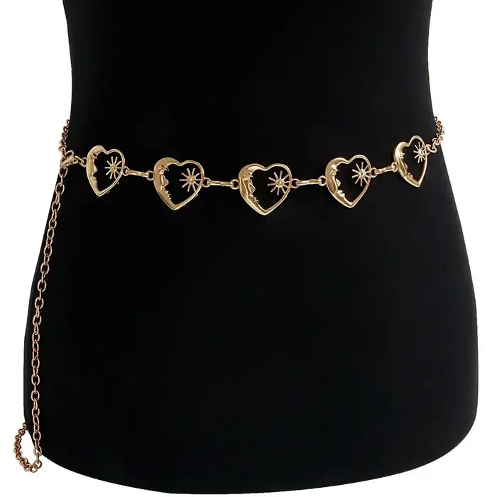 Image de Ceinture Vintage Punk Métallique pour Femme