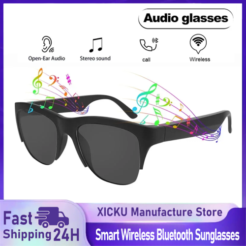 Afbeelding van Nieuwe slimme Bluetooth V5.3 zonnebril bril oproep buitensport hoofdtelefoon HIFI zwarte technologie anti-touch UV voor mannen en vrouwen