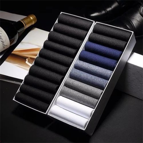 Afbeelding van 20 Paren/partij Herensokken Zomer Dunne Ijs Zijde Midtube Business Sokken Ademend Antibacterieel Ultradunne Zwarte Sokken voor Mannen