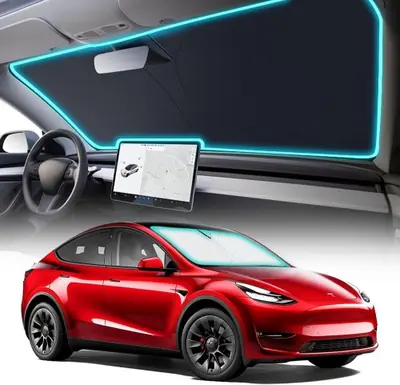 Image de Pare-soleil Toit Tesla Model Y & 3 - Isolation Thermique Nano-Cristal