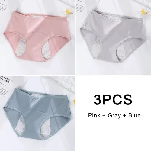 Image de Slips Menstruels Étanches en Coton Bio - Grand Débit & Post-Partum