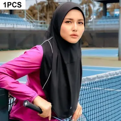 Image de Turban de Natation Islamique - Hijab Sportif Instantané