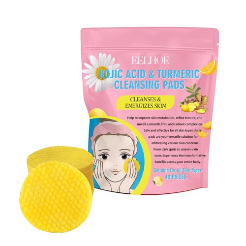 Image de Tampons Nettoyants Anti-Taches avec Acide Kojique & Curcuma