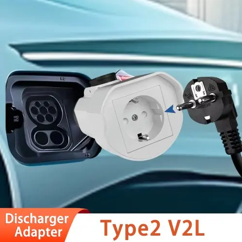 Image de Adaptateur V2L Type 2 pour Voiture Électrique 16A