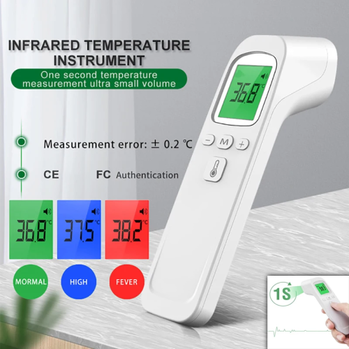 Afbeelding van AiQUE Infraroodthermometer Digitale LCD Lichaamsmeting Kinderen Volwassen Koorts IR Kinderen Contactloze Termometro