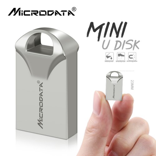 Afbeelding van USB 2.0 Flash Drive 8GB, 16GB, 32GB, 64GB, 128GB en 256GB - Metalen Pen Drive met Sleutelhanger - Amentos USB-Stick voor Computer en Laptop