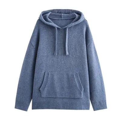 Image de Hoodie Coréen Femme à Lacets & Poche Kangourou