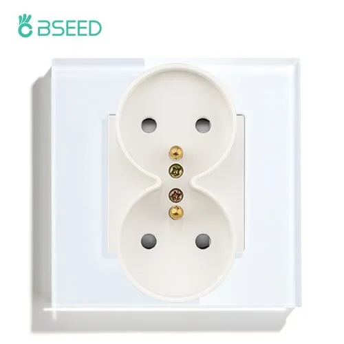 Double Socket White