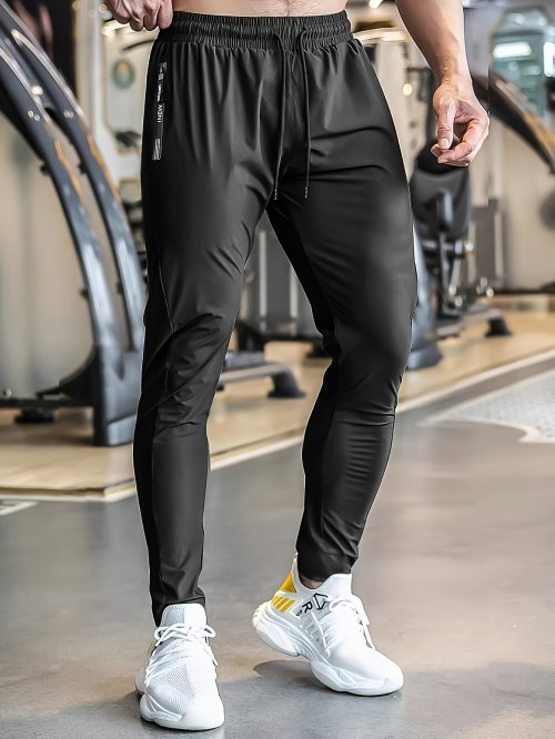 Afbeelding van 2025 Heren zomer lichtgewicht ademend ijs sneldrogend stretch joggingbroek outdoor casual training fitness kamerbroek