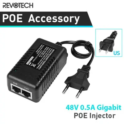 Image de Injecteur PoE Gigabit 48V - Alimentation et Transmission Ethernet