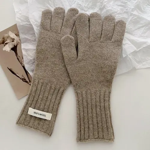 Image de Gants Femme Hiver en Laine - Écran Tactile & Chaud