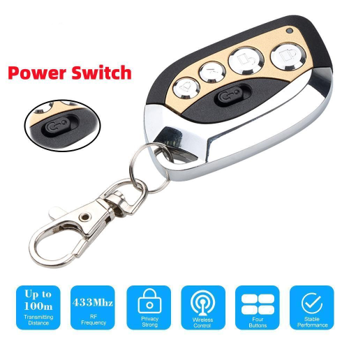 Image of Universal 433MHz Remote Control Duplicator – Metal Key Fob for Garage Door, Car, Electric Curtains & Access Control Systems