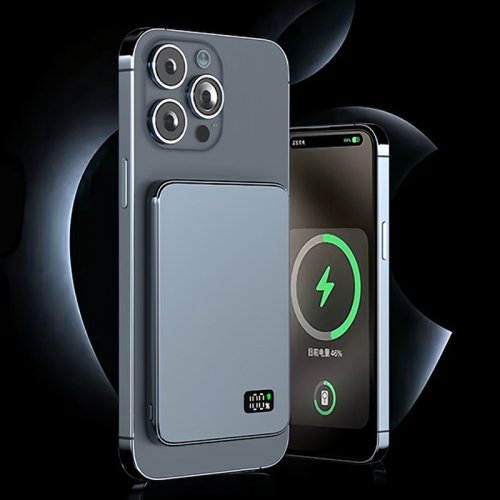 Afbeelding van Ultra Dunne Powerbank met MagSafe – Snelle Draadloze Oplader
