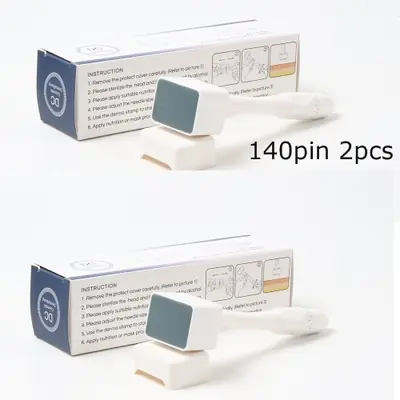 Image de Tampon Derma Réglable - 100 & 140 Broches pour Croissance des Cheveux