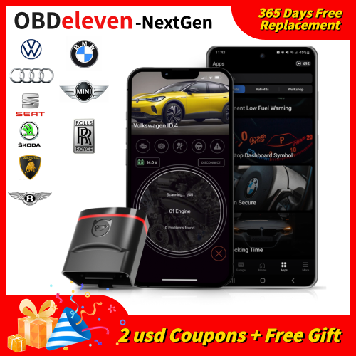 Imagen de Dispositivo OBD11 NextGen para BMW, Volkswagen, Audi y Skoda - Herramienta de Diagnóstico OBD2 con Conexión iOS y Android