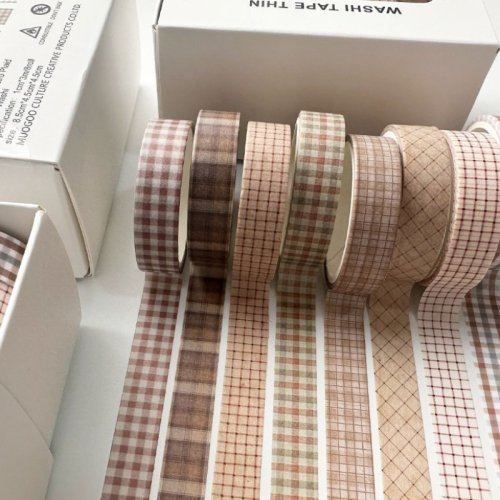 Afbeelding van Retro Washi Tape Set - Vintage Decoratie voor Scrapbooking & DIY