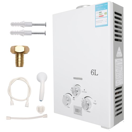 Image de Chauffe-Eau Instantané au Gaz GPL 6L - Chauffage Extérieur Portable