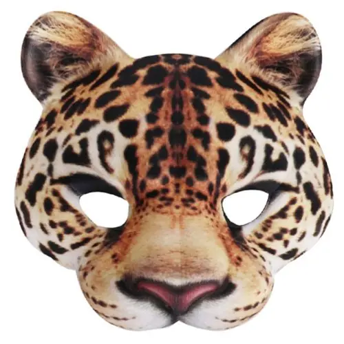 Image de Masque Léopard Demi-Face - Déguisement Halloween & Carnaval