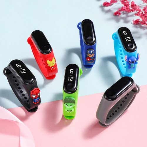 Afbeelding van Stijlvolle Kinderhorloge met Populaire Cartoonfiguren - Waterdicht LED Digitale Klok voor Meisjes en Jongens