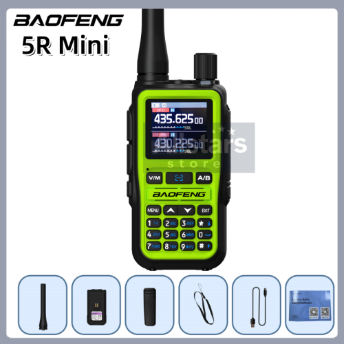 Immagine di 1PC/2PCS Nuovo BAOFENG UV 5R Mini Walkie Talkie 5W Bluetooth Multi Band Frequenza di copia wireless AM FM Tipo-C Radio bidirezionale da campeggio