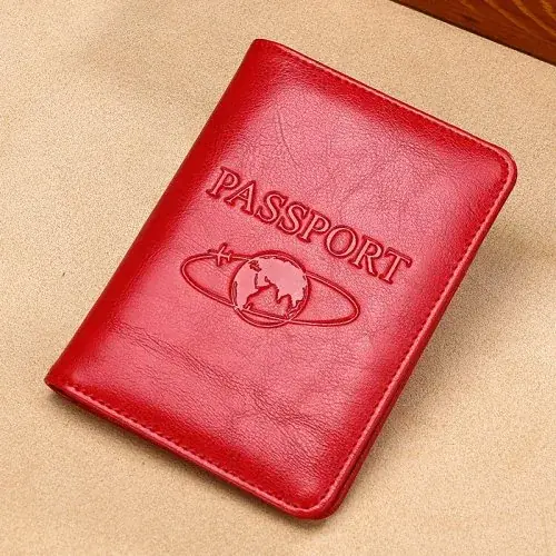 Image de Porte-Passeport en Cuir RFID Bloquant