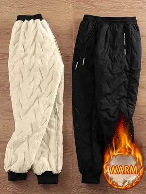 Image de Pantalon Hiver Homme Chauffant en Peluche - Confort & Chaleur