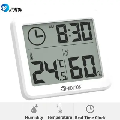 Horloge Digitale avec Température & Hygromètre