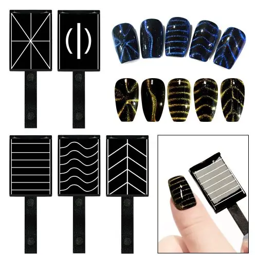 Image de Stylos Magnétiques Nail Art - Effet Œil de Chat 3D